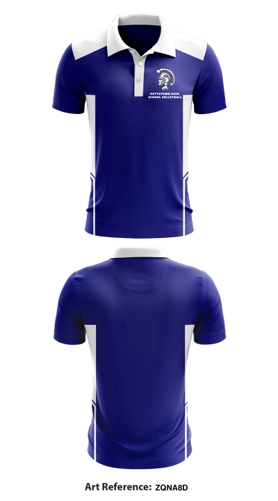 Pottstown High School Volleyball 14262411 Short Sleeve Performance Polo - 138