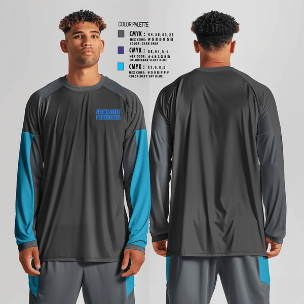 Long Sleeve Performance Shirt, Sigma elite, Men's Basketball, Teamtime, Team time, sublimation, custom sports apparel, team uniforms, spirit wear, spiritwear, sports uniforms, custom shirts, team store, custom team store, fundraiser sports, apparel fundraiser
