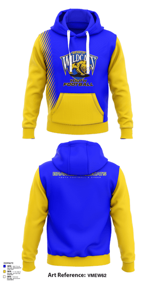 Hoodie, Brawley Youth Football and Cheer, Football, Teamtime, Team time, sublimation, custom sports apparel, team uniforms, spirit wear, spiritwear, sports uniforms, custom shirts, team store, custom team store, fundraiser sports, apparel fundraiser