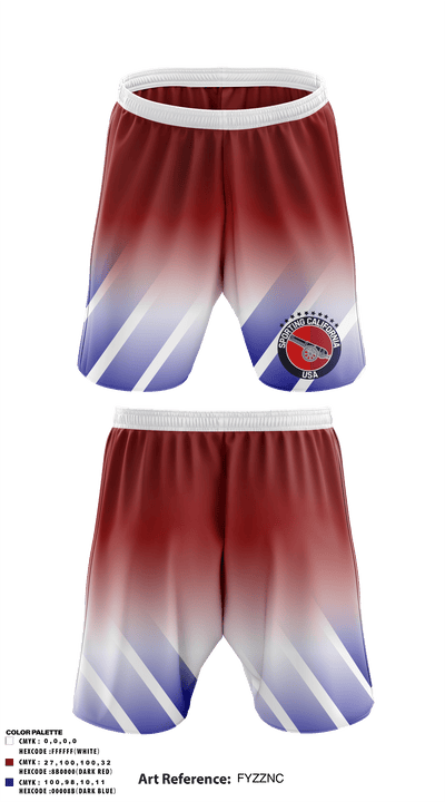 Sporting California USA 68950375 Athletic Shorts With Pockets - 1