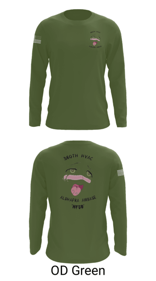 Long Sleeve Performance Shirt, 380th HVAC, , Teamtime, Team time, sublimation, custom sports apparel, team uniforms, spirit wear, spiritwear, sports uniforms, custom shirts, team store, custom team store, fundraiser sports, apparel fundraiser