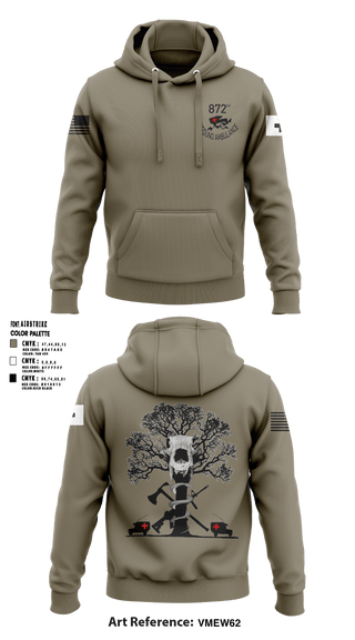 Hoodie, 872 Ground Ambulance, Army, Teamtime, Team time, sublimation, custom sports apparel, team uniforms, spirit wear, spiritwear, sports uniforms, custom shirts, team store, custom team store, fundraiser sports, apparel fundraiser