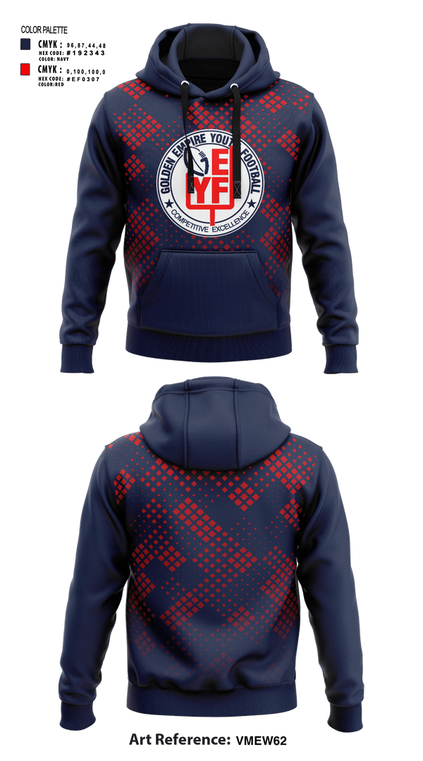 Hoodie, Gold Empire Youth Football & Cheer, Football, Teamtime, Team time, sublimation, custom sports apparel, team uniforms, spirit wear, spiritwear, sports uniforms, custom shirts, team store, custom team store, fundraiser sports, apparel fundraiser