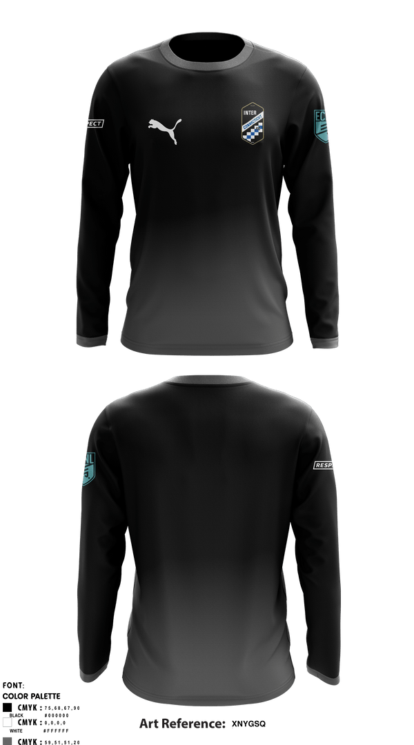 Long Sleeve Performance Shirt, Inter Connecticut, Men's Soccer, Teamtime, Team time, sublimation, custom sports apparel, team uniforms, spirit wear, spiritwear, sports uniforms, custom shirts, team store, custom team store, fundraiser sports, apparel fundraiser