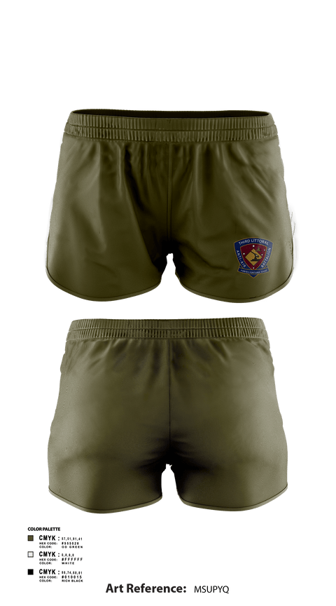 Women's Shorts, 3D LAAB, Marines, Teamtime, Team time, sublimation, custom sports apparel, team uniforms, spirit wear, spiritwear, sports uniforms, custom shirts, team store, custom team store, fundraiser sports, apparel fundraiser