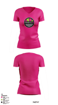 HOOP VIBE GIRLS Women's Short Sleeve V-neck Shirt - 1