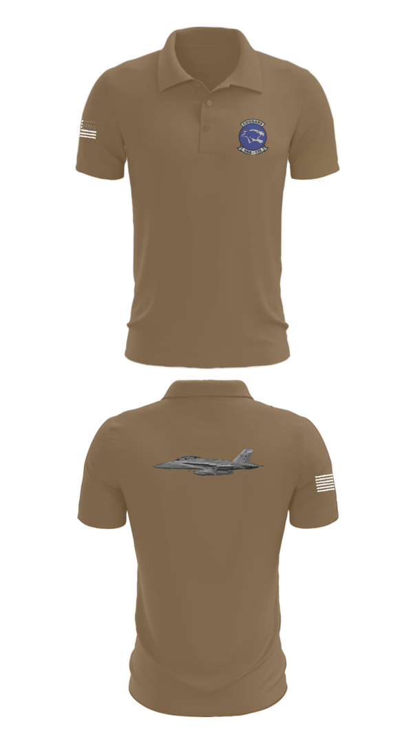 Short Sleeve Performance Polo, VAQ-139 Cougars, Navy, Teamtime, Team time, sublimation, custom sports apparel, team uniforms, spirit wear, spiritwear, sports uniforms, custom shirts, team store, custom team store, fundraiser sports, apparel fundraiser