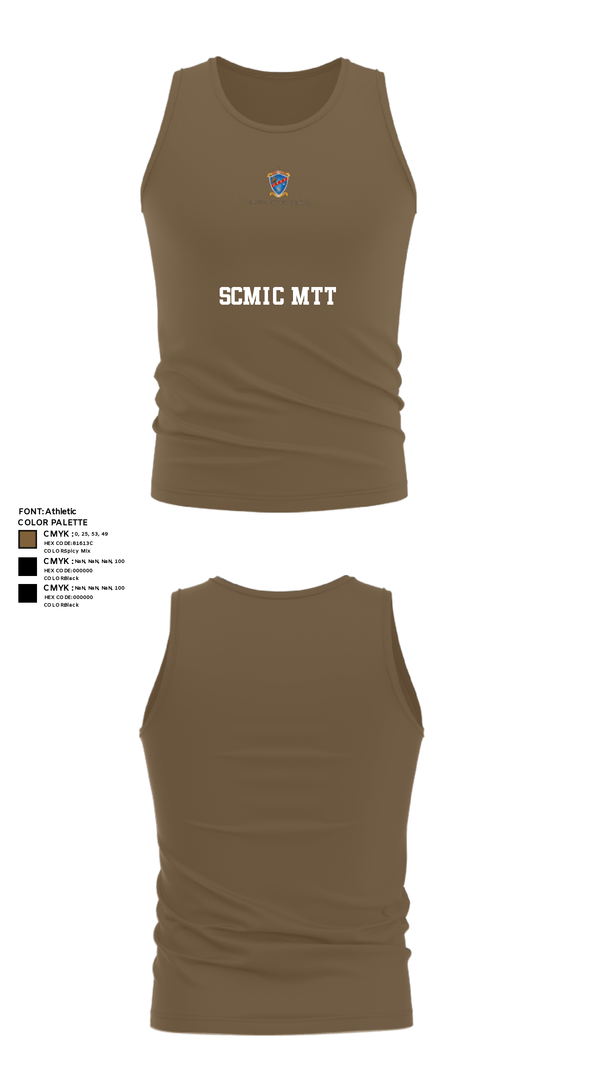 Tank Top, SCMIC MTT, Marines, Teamtime, Team time, sublimation, custom sports apparel, team uniforms, spirit wear, spiritwear, sports uniforms, custom shirts, team store, custom team store, fundraiser sports, apparel fundraiser