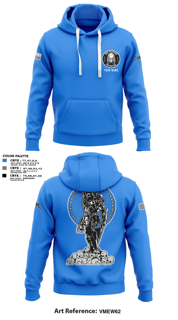 Hoodie, 3rd Platoon, Army, Teamtime, Team time, sublimation, custom sports apparel, team uniforms, spirit wear, spiritwear, sports uniforms, custom shirts, team store, custom team store, fundraiser sports, apparel fundraiser
