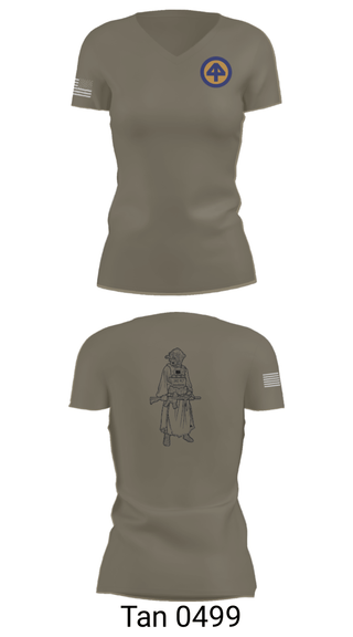 Women's Short Sleeve Vneck Shirt, A Co 1/1-114thA Co 1-114th INF, Army, Teamtime, Team time, sublimation, custom sports apparel, team uniforms, spirit wear, spiritwear, sports uniforms, custom shirts, team store, custom team store, fundraiser sports, apparel fundraiser