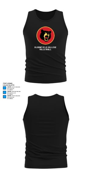 Tank Top, Bloomfield College Volleyball, Women's Volleyball, Teamtime, Team time, sublimation, custom sports apparel, team uniforms, spirit wear, spiritwear, sports uniforms, custom shirts, team store, custom team store, fundraiser sports, apparel fundraiser