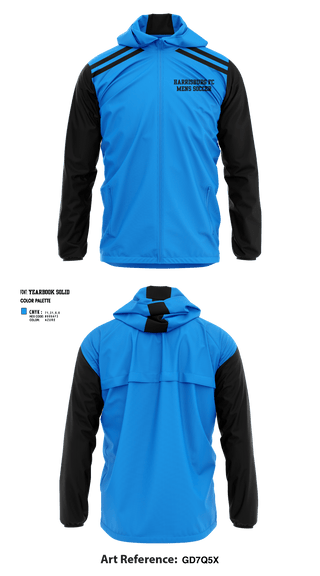 Windbreaker, Harrisburg fc, Men's Soccer, Teamtime, Team time, sublimation, custom sports apparel, team uniforms, spirit wear, spiritwear, sports uniforms, custom shirts, team store, custom team store, fundraiser sports, apparel fundraiser
