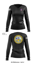 MDW 95441166 Women's Long Sleeve V-neck Shirt - 102