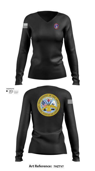 MDW 95441166 Women's Long Sleeve V-neck Shirt - 102