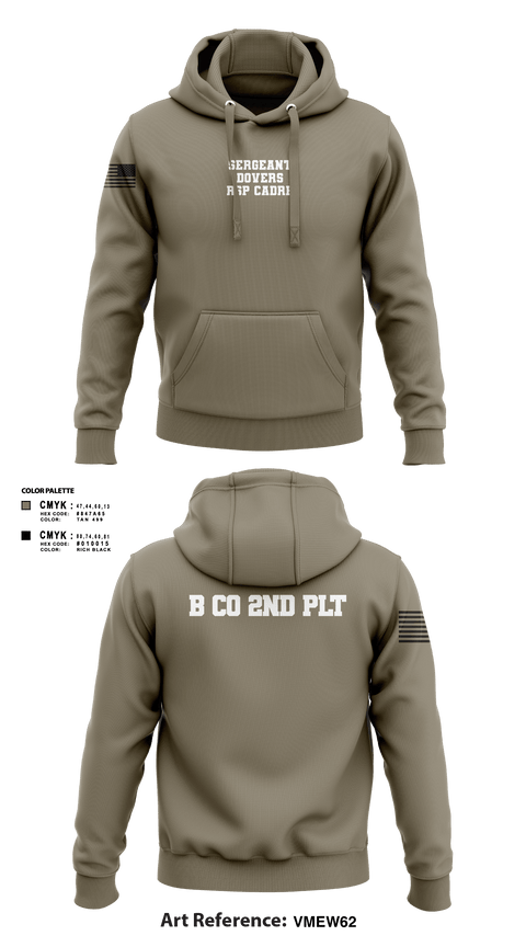 Hoodie, B CO 2nd PLT, National Guard, Teamtime, Team time, sublimation, custom sports apparel, team uniforms, spirit wear, spiritwear, sports uniforms, custom shirts, team store, custom team store, fundraiser sports, apparel fundraiser