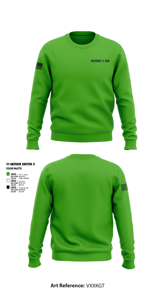 Crew Neck Sweatshirt, District 5 CSO, Police, Teamtime, Team time, sublimation, custom sports apparel, team uniforms, spirit wear, spiritwear, sports uniforms, custom shirts, team store, custom team store, fundraiser sports, apparel fundraiser