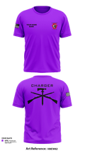 Charger Co. / 2-112th Infantry Battalion 37738588 Old School Cotton Feel Shirt - 5