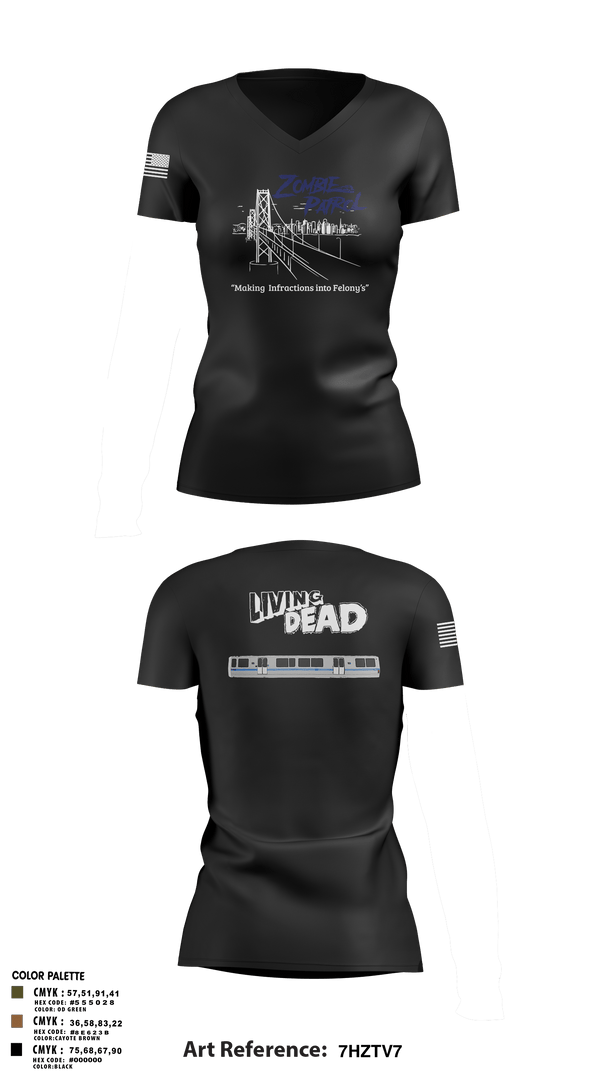 Women's Short Sleeve Vneck Shirt, Inversed CrewBART PD Fugitive Task Force, Police, Teamtime, Team time, sublimation, custom sports apparel, team uniforms, spirit wear, spiritwear, sports uniforms, custom shirts, team store, custom team store, fundraiser sports, apparel fundraiser