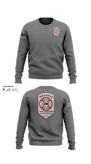 Crew Neck Sweatshirt, The Melrose Fire Company Incorporated, , Teamtime, Team time, sublimation, custom sports apparel, team uniforms, spirit wear, spiritwear, sports uniforms, custom shirts, team store, custom team store, fundraiser sports, apparel fundraiser