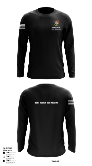 Long Sleeve Performance Shirt, U.S. Army Health Clinic - Baumholder, Army, Teamtime, Team time, sublimation, custom sports apparel, team uniforms, spirit wear, spiritwear, sports uniforms, custom shirts, team store, custom team store, fundraiser sports, apparel fundraiser