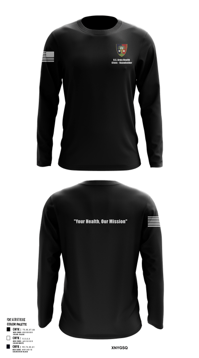 U.S. Army Health Clinic - Baumholder 42265508 Long Sleeve Performance Shirt - 81