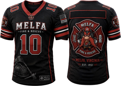 Melfa Vol. Fire & Rescue Co. Inc 83574854 Football Jersey - 3