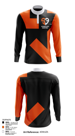 Quarter Zip Jacket, Stephen’s Elite, Men's Basketball, Teamtime, Team time, sublimation, custom sports apparel, team uniforms, spirit wear, spiritwear, sports uniforms, custom shirts, team store, custom team store, fundraiser sports, apparel fundraiser