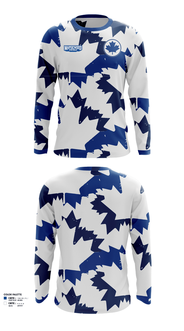 Long Sleeve Performance Shirt, Maplewood Football, Football, Teamtime, Team time, sublimation, custom sports apparel, team uniforms, spirit wear, spiritwear, sports uniforms, custom shirts, team store, custom team store, fundraiser sports, apparel fundraiser