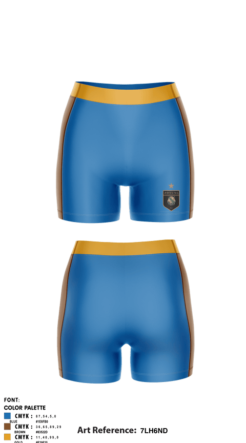Women's Compression Shorts, Oklahoma Zotung Volleyball Club, Women's Volleyball, Teamtime, Team time, sublimation, custom sports apparel, team uniforms, spirit wear, spiritwear, sports uniforms, custom shirts, team store, custom team store, fundraiser sports, apparel fundraiser