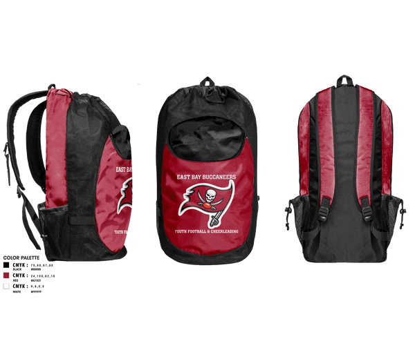 Gear Bag, East Bay Buccaneers Youth Football & Cheerleading, Football, Teamtime, Team time, sublimation, custom sports apparel, team uniforms, spirit wear, spiritwear, sports uniforms, custom shirts, team store, custom team store, fundraiser sports, apparel fundraiser