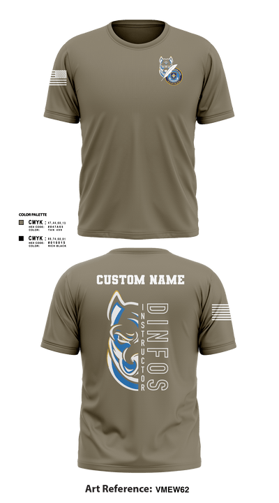 DINFOS (Defense Information School) 29284303 Short Sleeve Performance Shirt - 6
