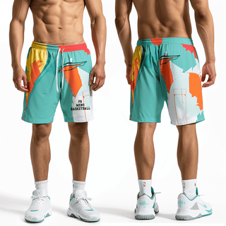 Athletic Shorts With Pockets, PR, Men's Basketball, Teamtime, Team time, sublimation, custom sports apparel, team uniforms, spirit wear, spiritwear, sports uniforms, custom shirts, team store, custom team store, fundraiser sports, apparel fundraiser