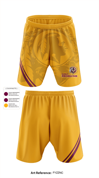 Athletic Shorts With Pockets, Washington Redskins, Football, Teamtime, Team time, sublimation, custom sports apparel, team uniforms, spirit wear, spiritwear, sports uniforms, custom shirts, team store, custom team store, fundraiser sports, apparel fundraiser