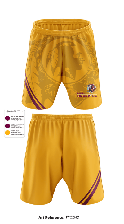 Washington Redskins 23411143 Athletic Shorts With Pockets - 2