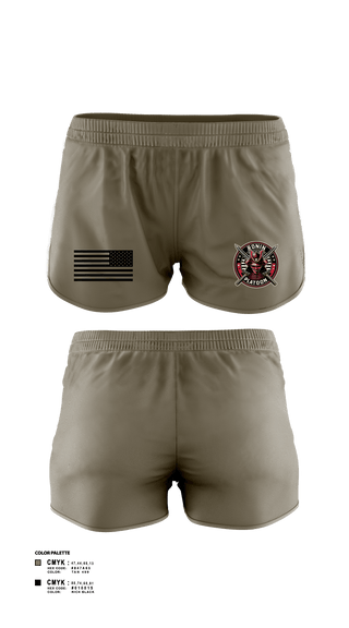 Women's Shorts, 4/3 Cavalry Regiment, Army, Teamtime, Team time, sublimation, custom sports apparel, team uniforms, spirit wear, spiritwear, sports uniforms, custom shirts, team store, custom team store, fundraiser sports, apparel fundraiser