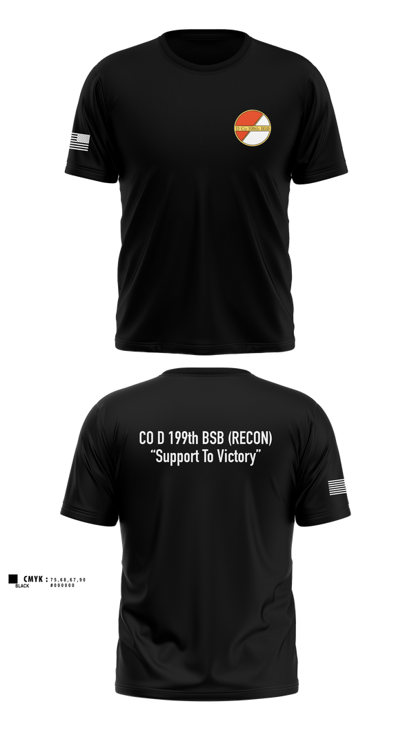 Short Sleeve Performance Shirt, Co D 199TH BSB RECON, National Guard, Teamtime, Team time, sublimation, custom sports apparel, team uniforms, spirit wear, spiritwear, sports uniforms, custom shirts, team store, custom team store, fundraiser sports, apparel fundraiser