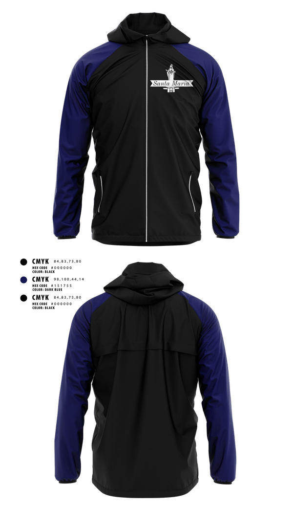 Windbreaker, Santa Maria, Men's Soccer, Teamtime, Team time, sublimation, custom sports apparel, team uniforms, spirit wear, spiritwear, sports uniforms, custom shirts, team store, custom team store, fundraiser sports, apparel fundraiser