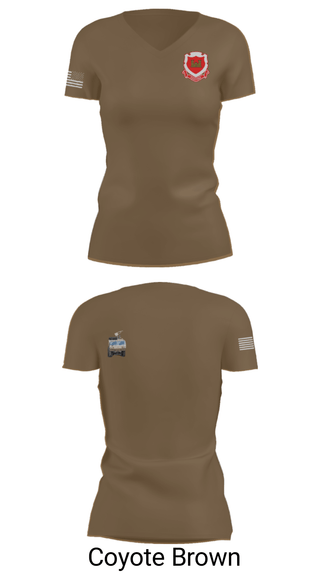 Women's Short Sleeve Vneck Shirt, 185th Engineer Support Company, , Teamtime, Team time, sublimation, custom sports apparel, team uniforms, spirit wear, spiritwear, sports uniforms, custom shirts, team store, custom team store, fundraiser sports, apparel fundraiser