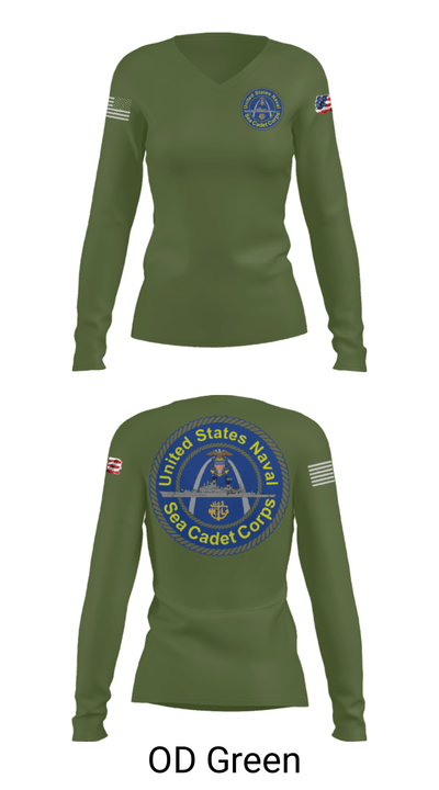 Battleship misssouri 47283625 Women's Long Sleeve V-neck Shirt - 54