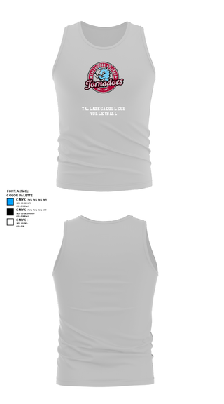 Tank Top, Talladega College Volleyball, Women's Volleyball, Teamtime, Team time, sublimation, custom sports apparel, team uniforms, spirit wear, spiritwear, sports uniforms, custom shirts, team store, custom team store, fundraiser sports, apparel fundraiser