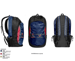 Gear Bag, Madison Academic Magnet School Volleyball, Women's Volleyball, Teamtime, Team time, sublimation, custom sports apparel, team uniforms, spirit wear, spiritwear, sports uniforms, custom shirts, team store, custom team store, fundraiser sports, apparel fundraiser
