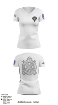 205TH MOD 16874677 Women's Short Sleeve V-neck Shirt - 2