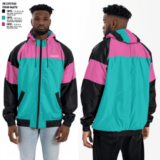 Windbreaker, Team Tigers, Men's Basketball, Teamtime, Team time, sublimation, custom sports apparel, team uniforms, spirit wear, spiritwear, sports uniforms, custom shirts, team store, custom team store, fundraiser sports, apparel fundraiser