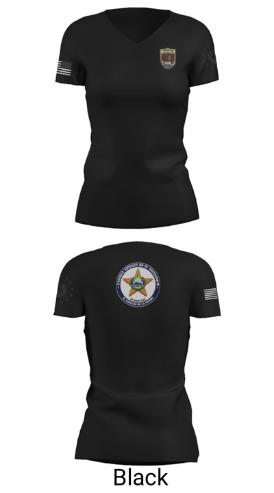 Battallion Nonualco 54860268 Women's Short Sleeve V-neck Shirt - 28
