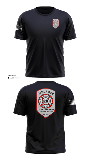 Short Sleeve Performance Shirt, The Melrose Fire Company Incorporated, , Teamtime, Team time, sublimation, custom sports apparel, team uniforms, spirit wear, spiritwear, sports uniforms, custom shirts, team store, custom team store, fundraiser sports, apparel fundraiser