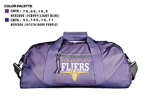 Duffle Bag, Fliers, Baseball, Teamtime, Team time, sublimation, custom sports apparel, team uniforms, spirit wear, spiritwear, sports uniforms, custom shirts, team store, custom team store, fundraiser sports, apparel fundraiser