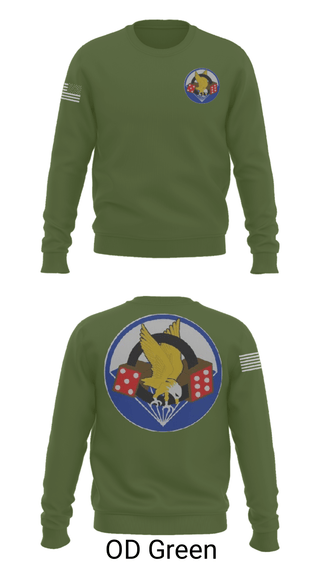 Crew Neck Sweatshirt, 506th PIR, Army, Teamtime, Team time, sublimation, custom sports apparel, team uniforms, spirit wear, spiritwear, sports uniforms, custom shirts, team store, custom team store, fundraiser sports, apparel fundraiser