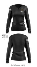 CRT 1 84926666 Women's Long Sleeve V-neck Shirt - 1