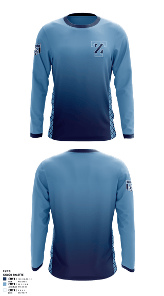 Long Sleeve Performance Shirt, Thunder, Men's Soccer, Teamtime, Team time, sublimation, custom sports apparel, team uniforms, spirit wear, spiritwear, sports uniforms, custom shirts, team store, custom team store, fundraiser sports, apparel fundraiser