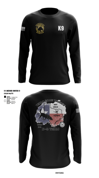 Long Sleeve Performance Shirt, TXGW K9, Police, Teamtime, Team time, sublimation, custom sports apparel, team uniforms, spirit wear, spiritwear, sports uniforms, custom shirts, team store, custom team store, fundraiser sports, apparel fundraiser